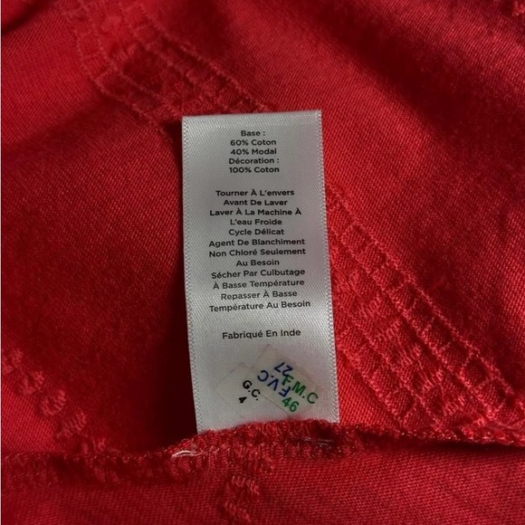 New Talbots Women’s 3X Short Sleeve A-Line Fit & Flare Stripe Dress Cotton Modal - Picture 7 of 7